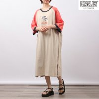  PEANUTS/ピーナッツ PEANUTS スヌーピー ラグラン スーパーBIGシャツ ワンピース ピーナッツ PEANUTS/505471694