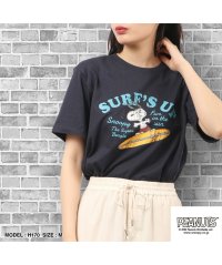  PEANUTS/スヌーピー ピーナッツ Tシャツ トップス 半袖 サーフ プリント かすれ PEANUTS SNOOPY/505472565