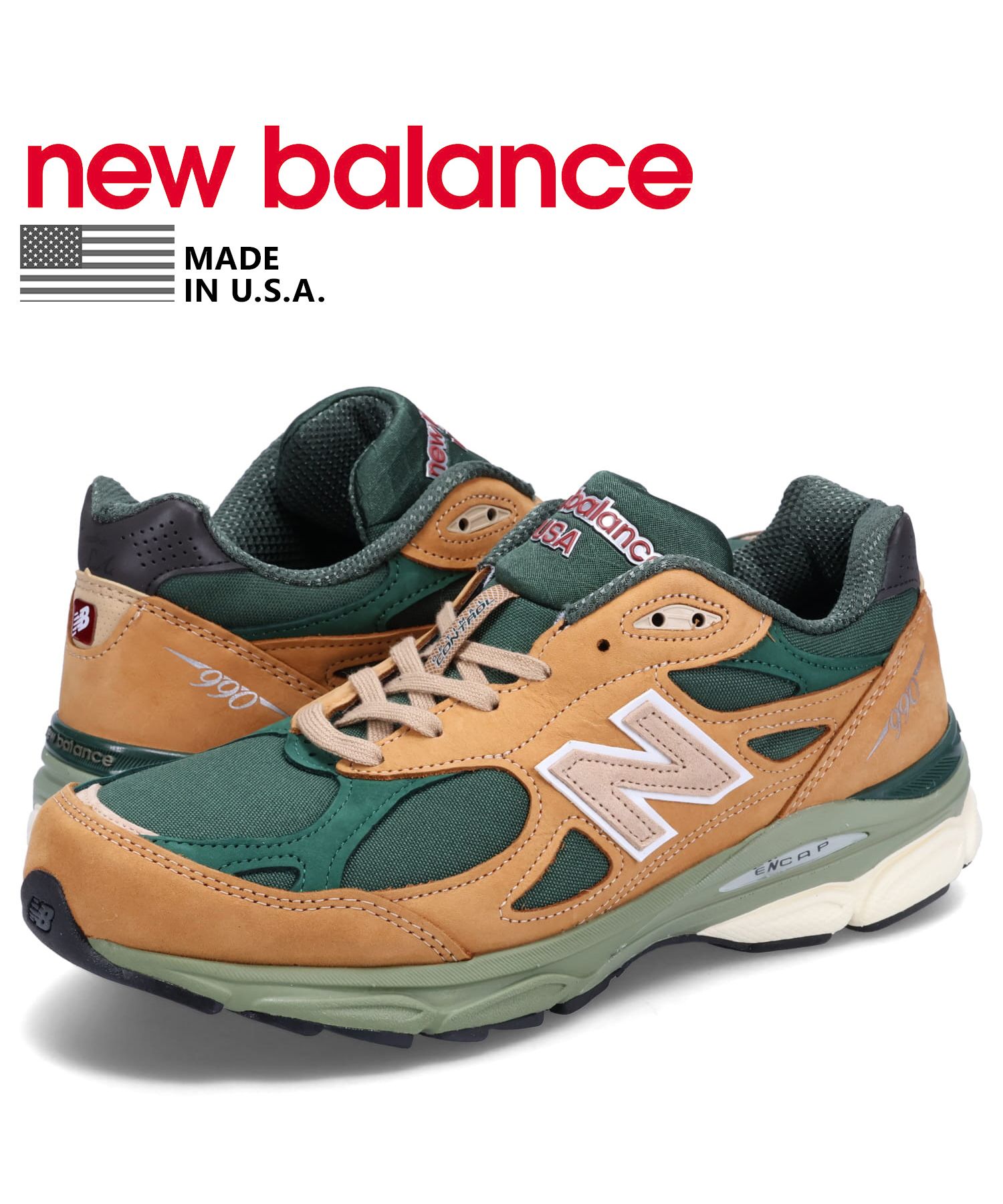 ニューバランス new balance 990 スニーカー メンズ Dワイズ MADE IN ...