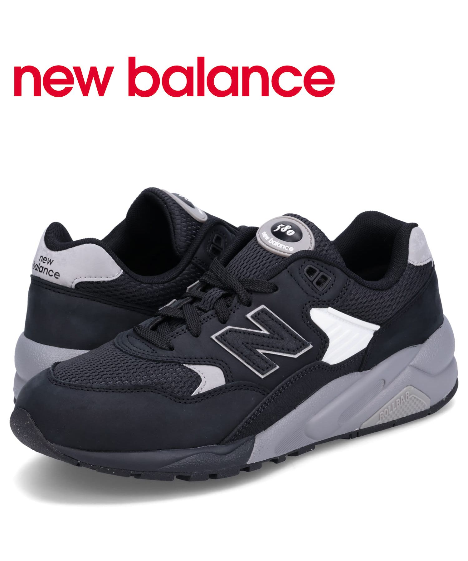 ニューバランス new balance 580 スニーカー メンズ Dワイズ ブラック 