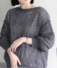 fredy emue/ウール混メッシュニットプルオーバー/505465107