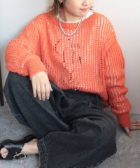 fredy emue/ウール混メッシュニットプルオーバー/505465107