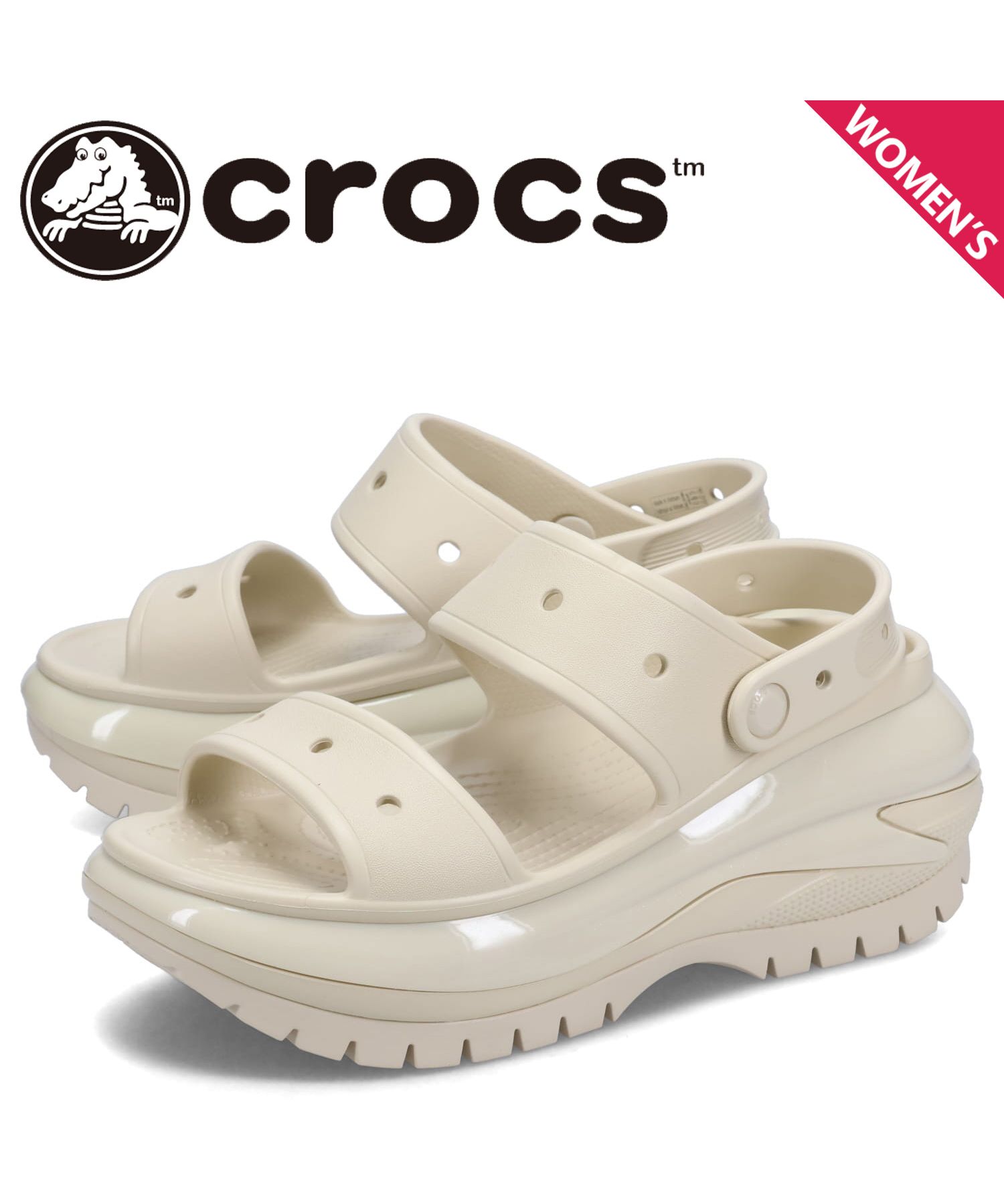 クロックス crocs サンダル クラシック メガ クラッシュ レディース