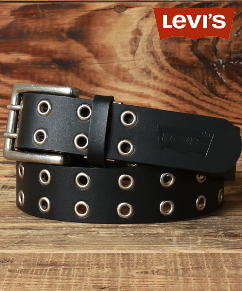 Levi's/リーバイス】別注 40mm幅 本革 ダブルハトメ スクエア Levi's/リーバイス】別注 40mm幅 本革 ダブルハトメ スクエア