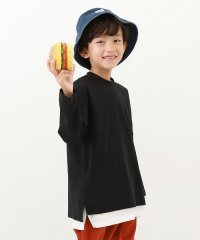 devirock/防汚 フットボール長袖Tシャツ 子供服 キッズ 男の子 女の子 トップス 長袖Tシャツ ロンT ストレッチ 吸汗 速乾/505469974