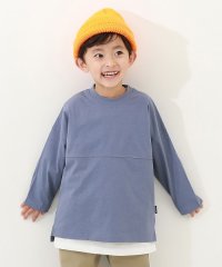 devirock/防汚 フットボール長袖Tシャツ 子供服 キッズ 男の子 女の子 トップス 長袖Tシャツ ロンT ストレッチ 吸汗 速乾/505469974