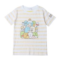 SUMIKKOGURASHI/キャラバスケット CharaBasket すみっコぐらし キッズ ボーダーTシャツ 半袖 サンエックス 春夏 Sanーx/505472964