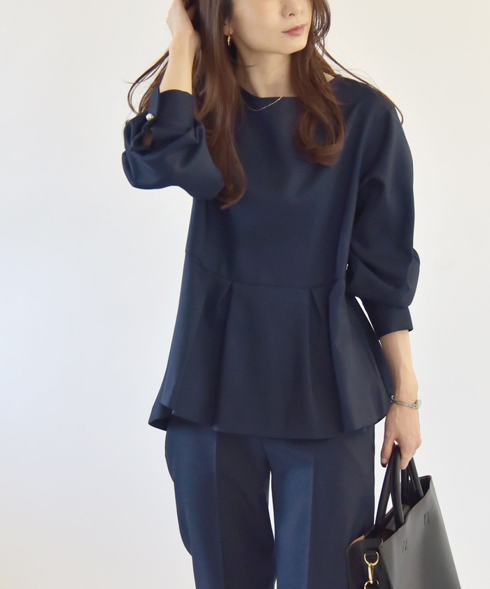 theory luxe 手厚く Cruch ブラウス パンツセットアップ
