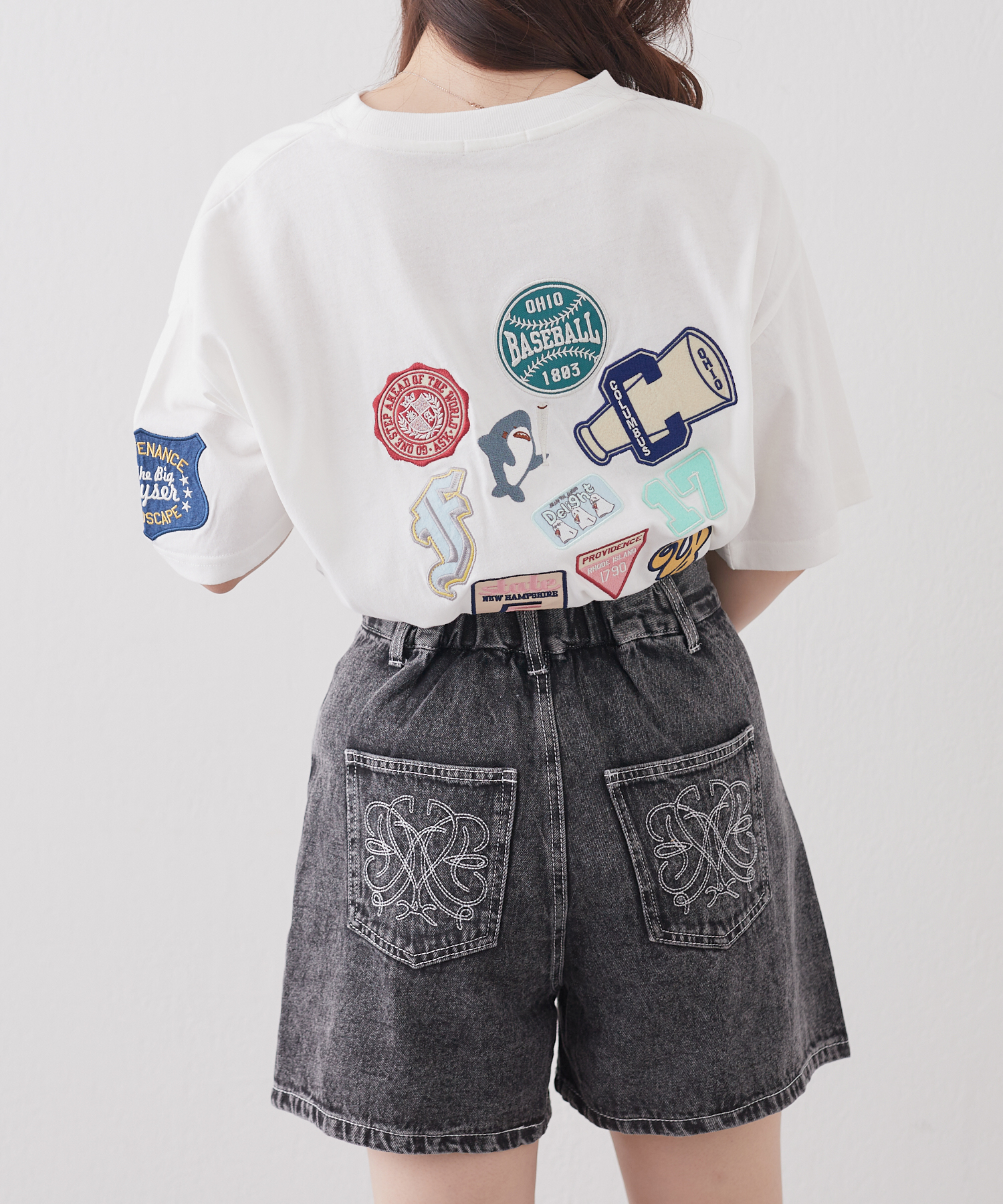 クーポン】【セール 40%OFF】お化けワッペンTシャツ(505466886