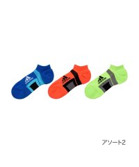 Adidas/福助 公式 靴下 スニーカー丈 3足組 レディース adidas(アディダス) DRYシリーズ 無地 ワンポイント 吸水速乾 テーピングサポート/505476167