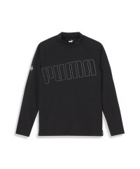 PUMA/メンズ ゴルフ ストレッチ ビッグ プーマ ロゴ モックネック シャツ 長袖/505476957