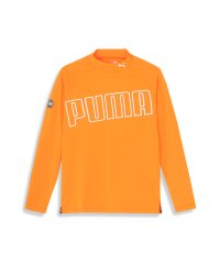 PUMA/メンズ ゴルフ ストレッチ ビッグ プーマ ロゴ モックネック シャツ 長袖/505476957