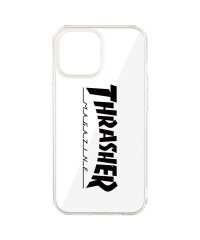 THRASHER/スラッシャー THRASHER iphone13 mini スマホケース メンズ レディース 携帯 アイフォン クリア 透明 LOGO HYBRID CLEAR/505447049