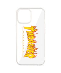 THRASHER/スラッシャー THRASHER iphone13 mini スマホケース メンズ レディース 携帯 アイフォン クリア 透明 LOGO HYBRID CLEAR/505447049