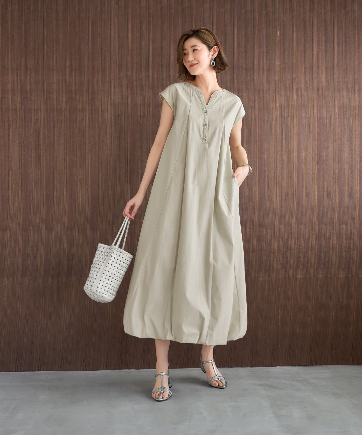 UNITED TOKYO バルーンワンピース UNITED TOKYOロングスリーブ