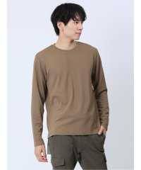 TAKA-Q/ふくれジャガード チェック柄 クルーネック 長袖 メンズ Tシャツ カットソー カジュアル インナー ビジネス ギフト プレゼント/505478371