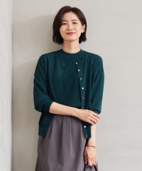 J.PRESS LADIES（LARGE SIZE）/【洗える】レーヨンエリートストレッチ クルーネック カーディガン/505479351