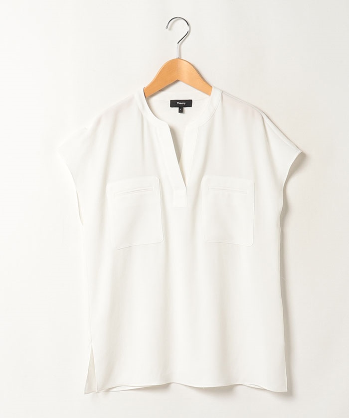 セール】ブラウス POWDER CREPE PKT POPOVER(505467054