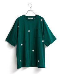 JUNRed/フラワー刺繍Tシャツ/505469830