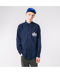 LACOSTE Mens/ダンガリー×ソリッドツイルのリバーシブルシャツ/505480017