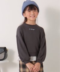 ikka kids/裾シフォンレイヤード裏毛プルオーバー（120〜160cm）/505457635