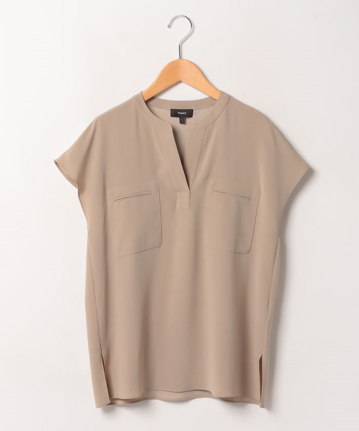 セール】ブラウス POWDER CREPE PKT POPOVER(505467054