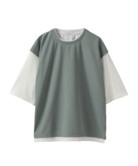 MAC HOUSE(men)/URBAN COLLECTION アーバンコレクション 梨地フェイクベストレイヤードTシャツ 5773576/505480915