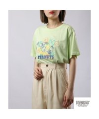  PEANUTS/ピーナッツ PEANUTS スヌーピー Tシャツ トップス 半袖 線画 刺繍 フルーツ SNOOPY PEANUTS/505480970