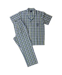 NEWYORKER HOME/ニューヨーカーホーム NEWYORKER HOME ルームウェア パジャマ 上下 メンズ 半袖 前開き M－L TAILORED PAJAMAS イエロー ピン/505481523