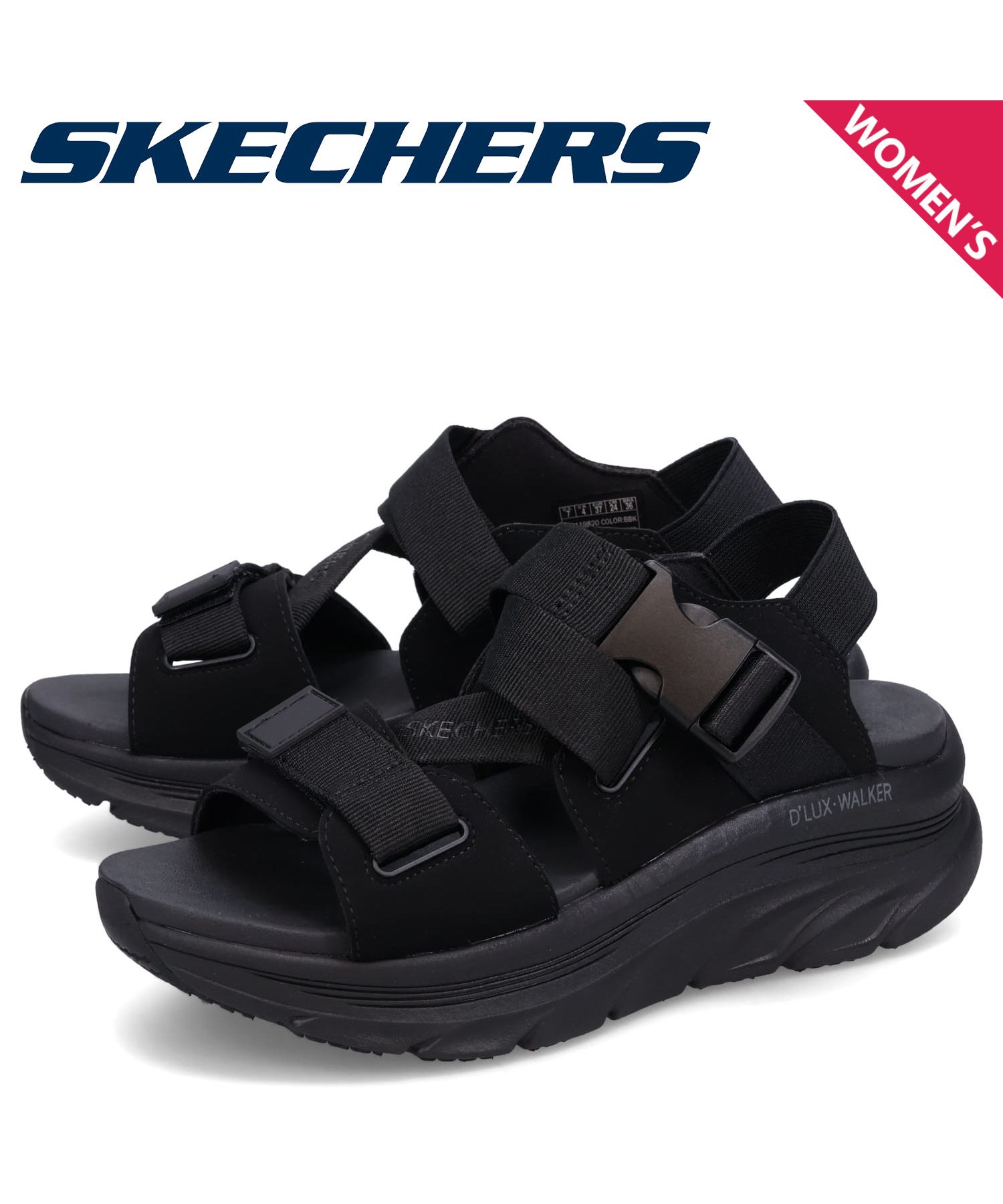 SKECHERS スケッチャーズ サンダル レディース 厚底 新作