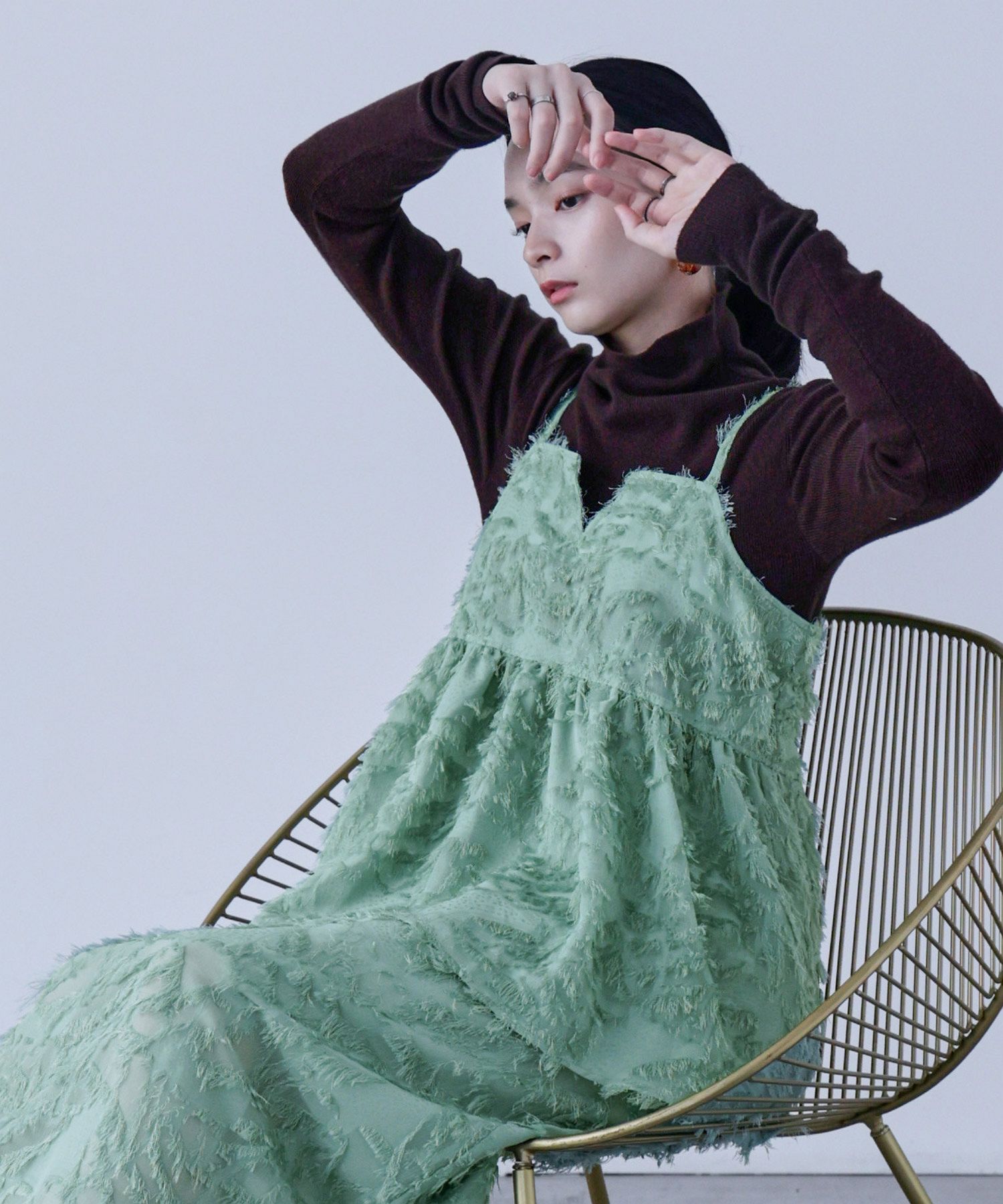 Fashion Letter ファッションレター ジャガードキャミソール Fashion Letter ファッションレター ジャガードキャミソール