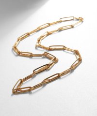 COCOSHNIK ONHITSCH/ココシュニック オンキッチュ COCOSHNIK ONKITSCH シルバー ミックスチェーン フラットカーブ スルー ネックレス GP/505483381