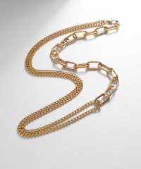 COCOSHNIK ONHITSCH/ココシュニック オンキッチュ COCOSHNIK ONKITSCH シルバー ミックスチェーン ケーブルカーブ ドレープ ネックレス GP/505483383