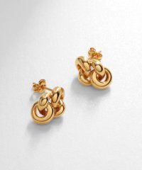 COCOSHNIK ONHITSCH/シルバー ニッティングモチーフ ピアス GP/505483395