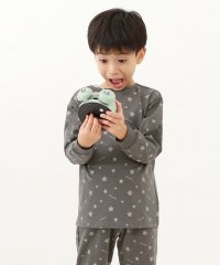 devirock/どっちも前 長袖パジャマ 子供服 キッズ 男の子 女の子 ルームウェア 長袖ルームウェア パジャマ 綿100% 吸汗 通園 通学/505111050