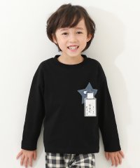 devirock/名札穴あかない 長袖Tシャツ 子供服 キッズ ベビー 男の子 女の子 トップス 長袖Tシャツ ロンT 新学期グッズ 入園 入学 通園 通学/505481615