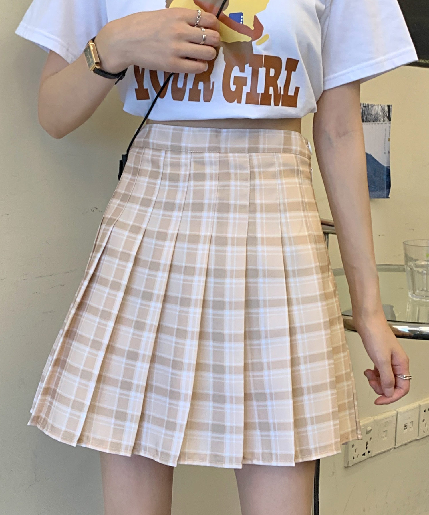セール】ショップニコニコ ShopNikoNiko チェック柄 ハイ