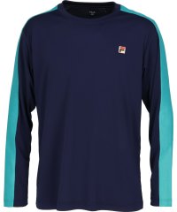 FILA（ZETT Mens）/【テニス】デニムニットライン クルーネック ロングスリーブTシャツ メンズ/505487123