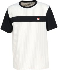 FILA（ZETT Mens）/【テニス】ストライプライン切替 クルーネック Tシャツ メンズ/505487126