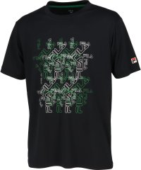 FILA（ZETT Mens）/【テニス】FILAロゴ　グラフィック クルーネック Tシャツ メンズ/505487128