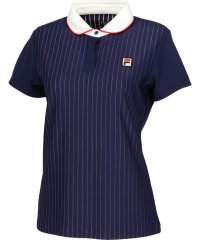 FILA（ZETT Ladies）/【テニス】ストライプジャガード ポロシャツ レディース/505487143