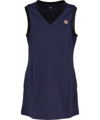 FILA（ZETT Ladies）/【テニス】無地 ノースリーブ Vネックワンピース レディース/505487159