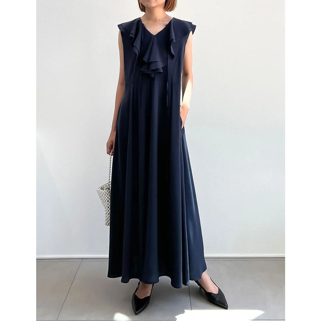 【PHASE EIGHT】レディな透け感♪ノースリーブワンピース Amazon.co.jp: [PPEIREE] タイトワンピース レディース