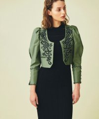 GRACE CONTINENTAL/ショート刺繍アーミージャケット/505487353