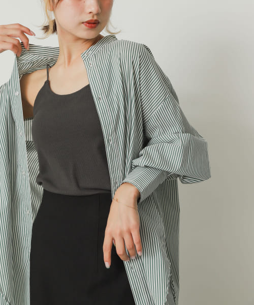 クーポン】【セール 50%OFF】カラーコクーンスリーブシャツ