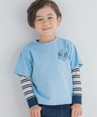 BeBe/キャンプロゴTシャツ×マルチボーダーTシャツセット(90~150cm)/505467807