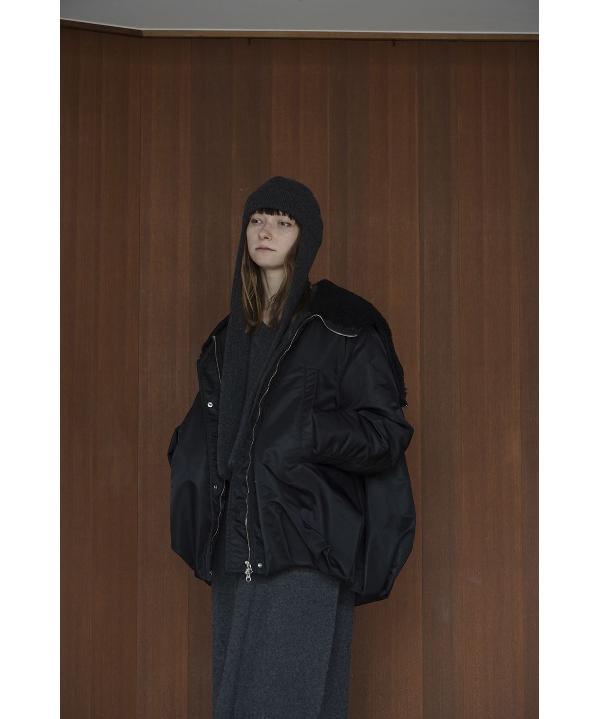 ジャンパー/ブルゾン CLANE BALLOON DESIGN HOODED N3B ジャンパー/ブルゾン CLANE BALLOON DESIGN HOODED N3B