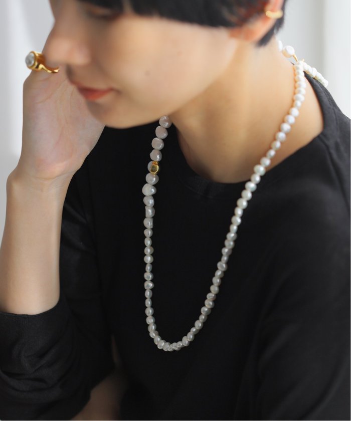 PREEK/プリーク】BAROQUE PEARL LARIAT ネックレス(505490027