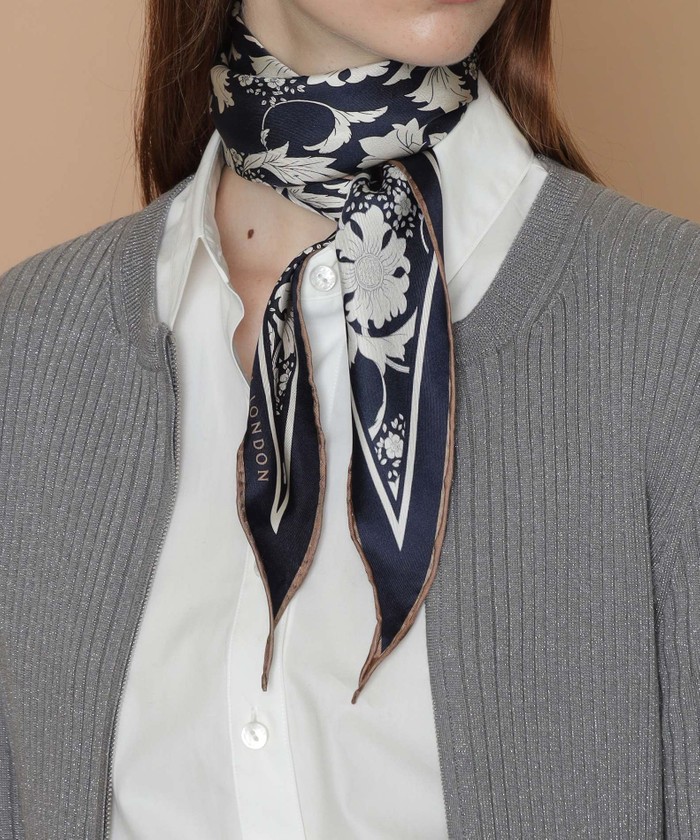 PRADA 水色 ダイヤモンドパターンスカーフ PRADA 水色 ダイヤモンドパターンスカーフ