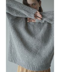 CLANE/HALF SHEER LOOSE MOHAIR KNIT TOPS/505491438